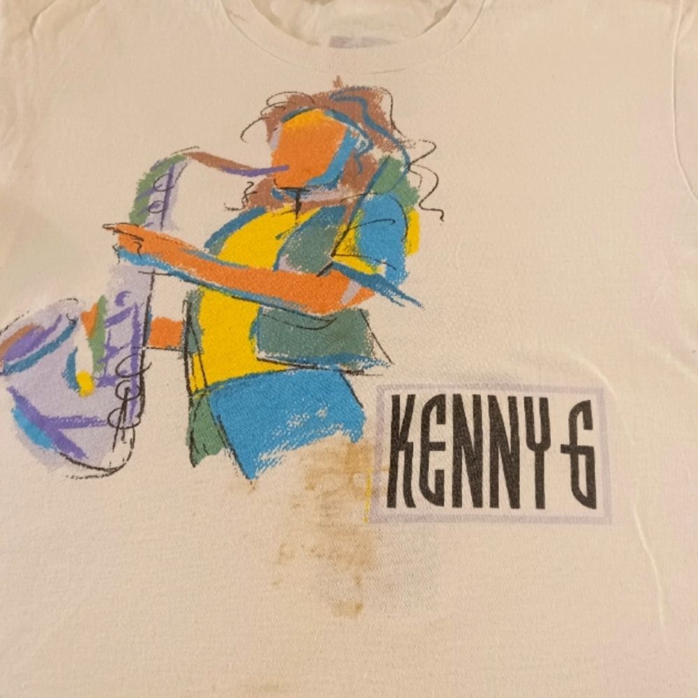 Vintage Kenny G 90/91 Concert Tour Graphic T-shirt Sz L